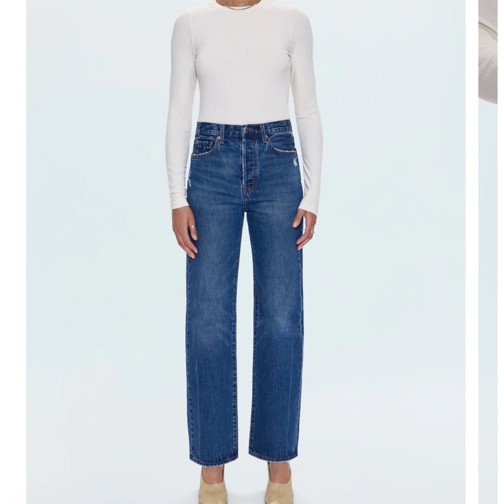 Pistols Cassie Super High Rise Straight Jean in Cameo Vintage